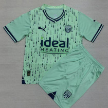 23-24 West Brom Away Kids Soccer Jersey