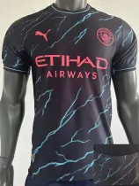 23-24 Man City Third Player Version Soccer Jersey