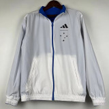 2023 Cruzeiro Blue & White Double Sided Windbreaker (双面风衣)