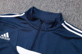 2023 AD Royal Blue Half Pull Tracksuit #2337 (半拉链)