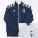 2023 Vancouver Whitecaps Dark Blue & White Double Sided Windbreaker (双面风衣)(刺绣)