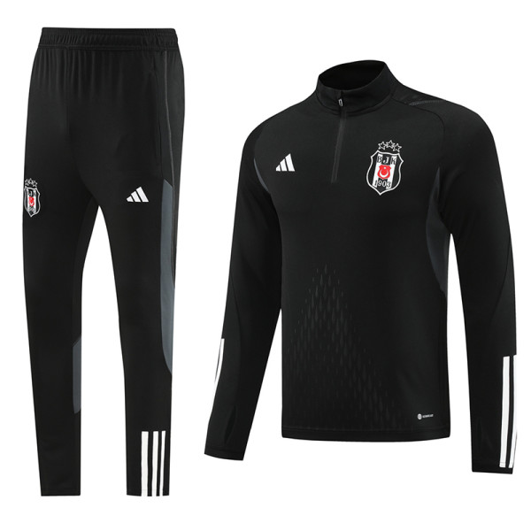 23-24 Besiktas Black Half Pull Tracksuit (半拉链)