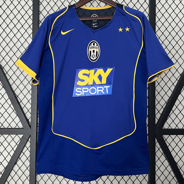 2004-2005 JUV Away Blue Retro Soccer Jersey