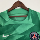 23-24 PSG GoalKeeper Green Long Sleeve Soccer Jersey (长袖)