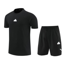 24-25 AD Black Training Short Suit #3333(100%Cotton)纯棉