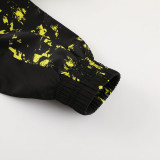 23-24 Dortmund Black Yellow Hoodie Jacket Tracksuit