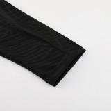 23-24 CHE Black Half Pull Tracksuit #01(半拉链)