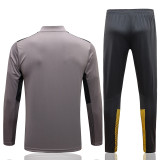 23-24 Dortmund Grey Kids Half Pull Tracksuit #E689 (童装) (半拉链)
