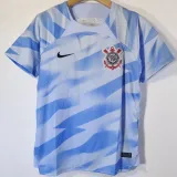 23-24 Corinthians Blue Grey GoalKeeper Fans Soccer Jersey