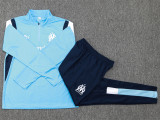23-24 Marseille Azure Half Pull Tracksuit #B745(半拉链)