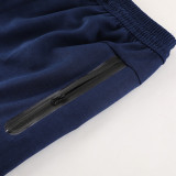 23-24 France Royal Blue Hoodie Jacket Tracksuit #02