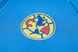 23-24 Club America Sky Blue Half Pull Tracksuit (半拉链)