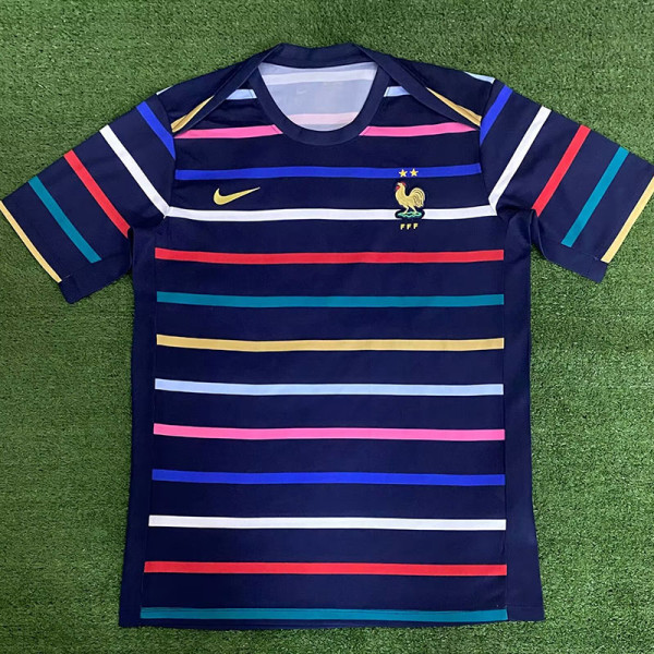 24-25 France Royal blue Training Shirts