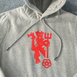 2023 Man Utd Grey Hoody (加绒)(印花)