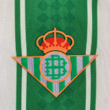 23-24 Real Betis Home Kids Soccer Jersey (背下带广告)