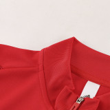 2023 AD Red Half Pull Tracksuit #AB05 (半拉链)