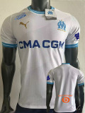 23-24 Marseille Home Player Version Soccer Jersey (Print all Sponsor)