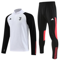 23-24 JUV White Red Half Pull Tracksuit (半拉链)