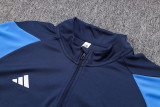 2023 AD Royal Blue Kids Half Pull Tracksuit #2329 (童装) (半拉链)