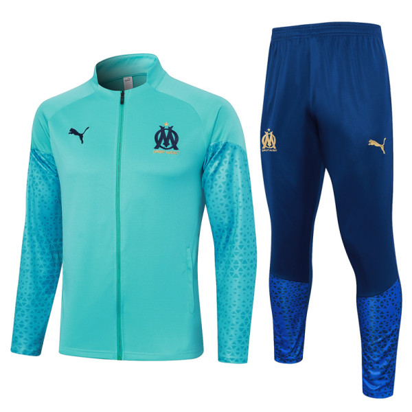 23-24 Marseille Lake Blue Jacket Tracksuit #A689