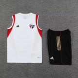 23-24 Sao Paulo White Tank top and shorts suit