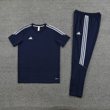 2023 AD02 Royal Blue Short-sleeved Trouser Suit