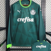 23-24 Palmeiras Home Long Sleeve Soccer Jersey (长袖)