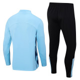 23-24 West Ham Light Blue Half Pull Tracksuit (半拉链)
