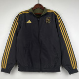 23-24 Los Angeles Black & Green Double Sided Windbreaker (双面风衣) 金色边