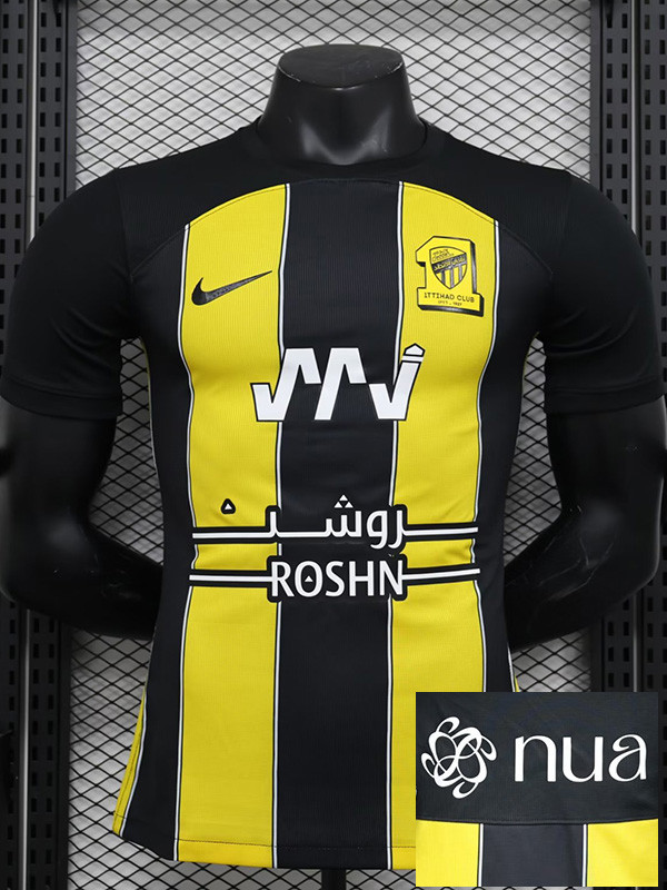 23-24 Ittihad Club Home Player Version Soccer Jersey (新广告)