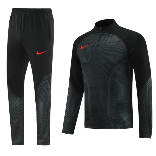 2023 NK Black Half Pull Tracksuit #NB06(半拉链)