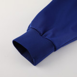 23-24 Brazil Blue Jacket Tracksuit #01