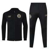 23-24 Sporting Lisbon Black Jacket Tracksuit