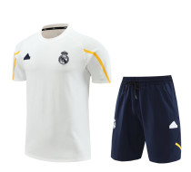 23-24 RMA White Training Short Suit (100%Cotton)纯棉