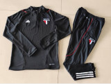 23-24 Sao Paulo Black Half Pull Tracksuit (半拉链)