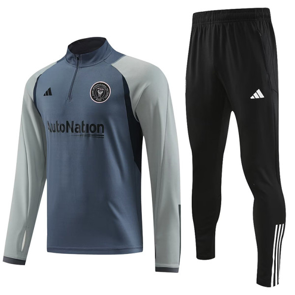 23-24 Inter Miami Dark grey Half Pull Tracksuit (半拉链)