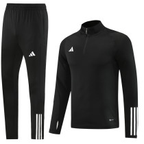 2023 AD Black Half Pull Tracksuit #AB05 (半拉链)