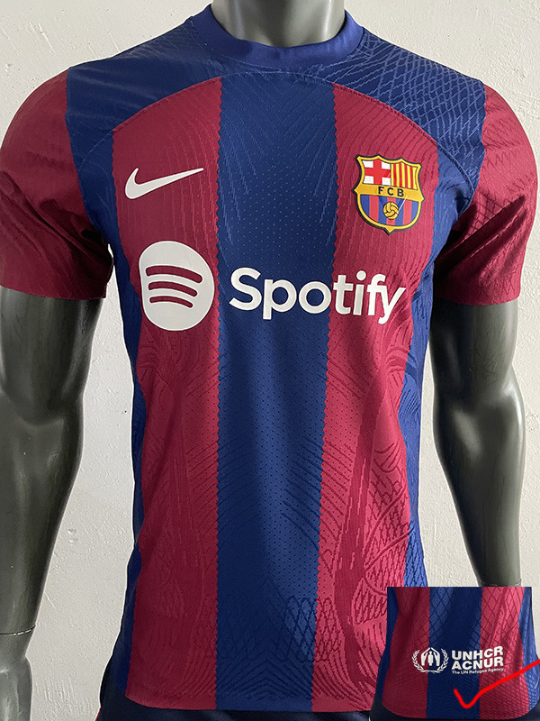 23-24 BAR Home Player Version Soccer Jersey