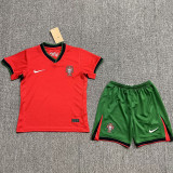 24-25 Portugal Home Kids Soccer Jersey