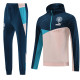 23-24 Man City Blue Beige Hoodie Jacket Tracksuit