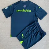 23-24 PSV Third Kids Soccer Jersey