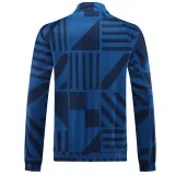 2023 New PU Royal Blue Windbreaker (风衣)