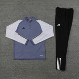 2023 AD Grey Half Pull Tracksuit #AB05 (半拉链)