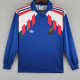 1988-1990 France Home Long Sleeve Retro Soccer Jersey (长袖)