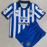 23-24 Monterrey Home Kids Soccer Jersey