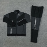 23-24 AD Black Grey Jacket Tracksuit #AJ12