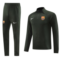 23-24 BAR Dark green Half Pull Tracksuit (半拉链)