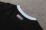 24-25 INT Black Training Short Suit (100%Cotton)纯棉