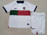 22-23 Portugal Away World Cup Kids Soccer Jersey