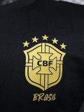 2023 Brazil Black Special Edition Player Version Soccer Jersey (CBF标)